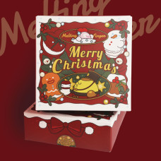 4入聖誕馬卡龍盒(空盒+保冷劑+保冰袋)